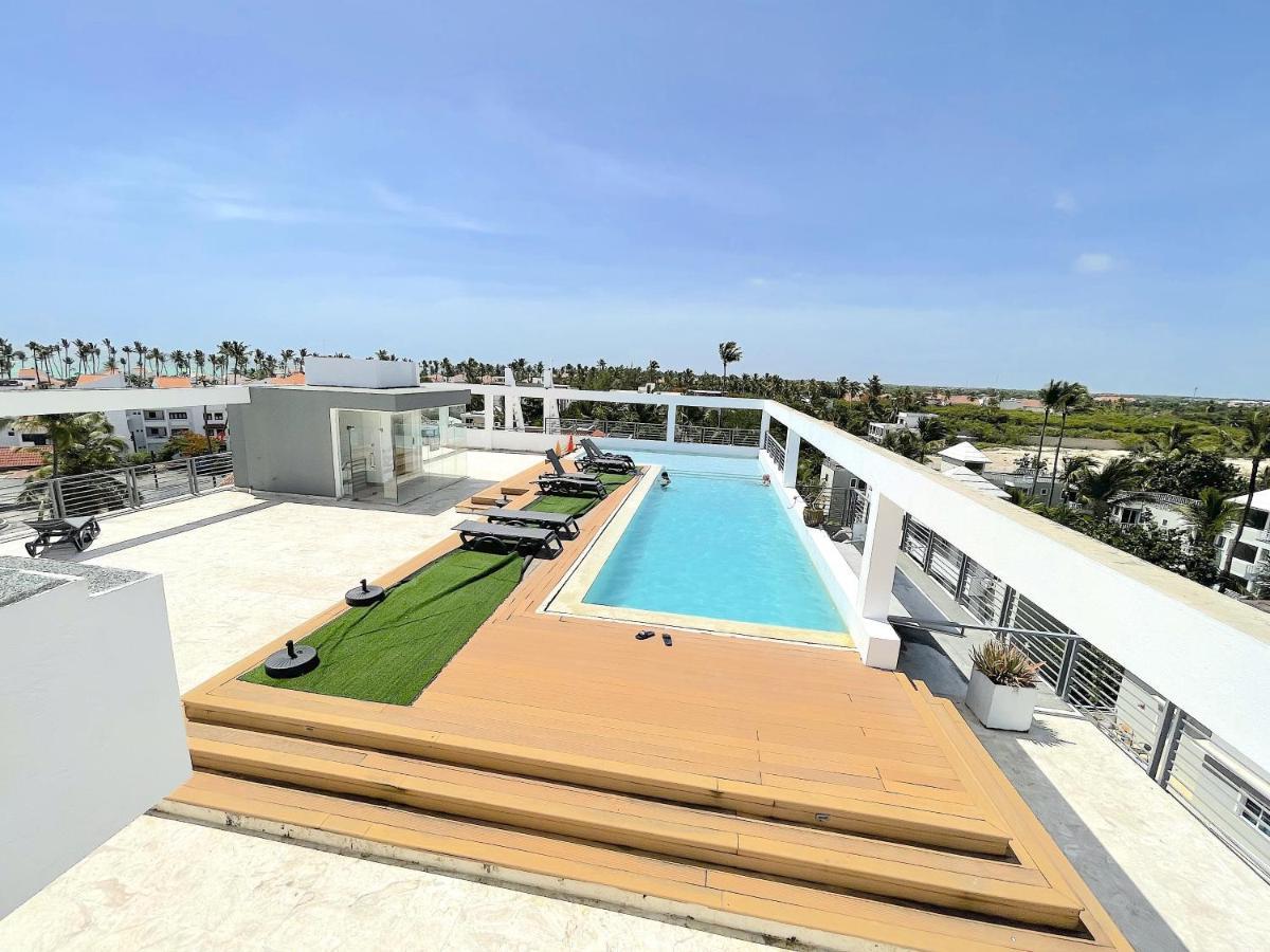 Rooftop Pool Ducassi Studio Suites Deluxe Hotel Beach Club & Spa Punta Cana Extérieur photo